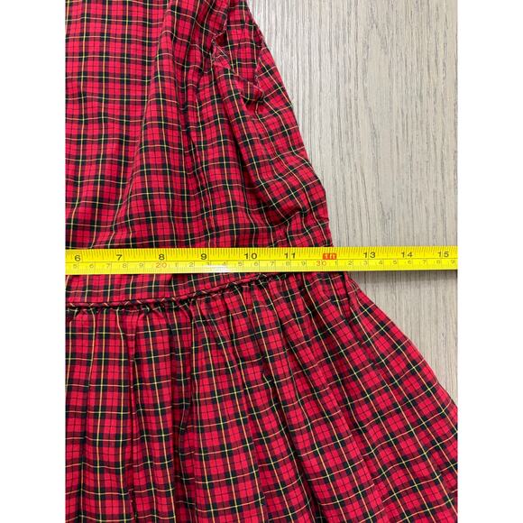 Polo Ralph Lauren Girls Red Plaid Sleeveless Dress Size 10 Holiday Classic - Picture 7 of 8